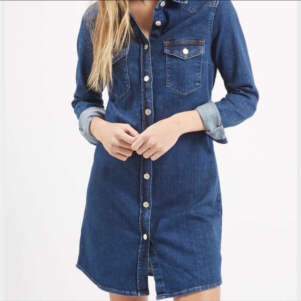 Topshop denim dress